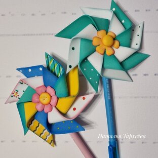 Декор ручек и карандашницы