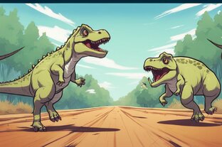 Кто быстрее? Гонки динозавров