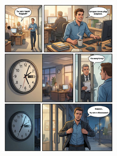 Смешные комиксы про работу