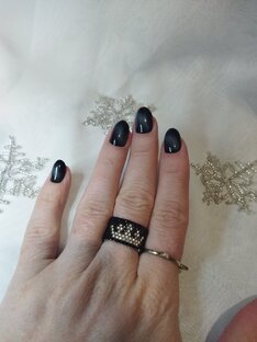 Кольца из японского бисера