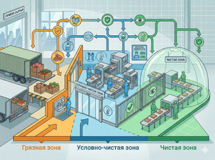 Пищевое производство клининг