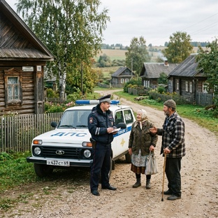 В деревне не без участкового.