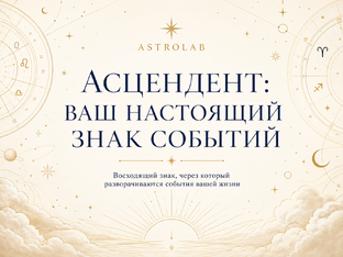 Асцендент: ваш настоящий знак событий
