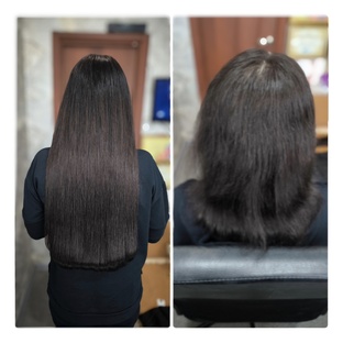 наращивание волос после покраски волос