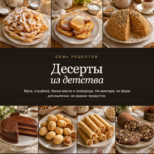 Десерты из детства