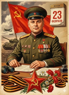 23 февраля промты