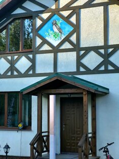 Загородный дом в стиле фахверк