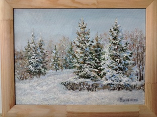 в парке, хм, 30на40см, 12000руб, +79530192390, Андрей. 