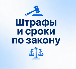 Штрафы и сроки по закону