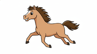 Как просто нарисовать лошадь
