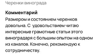 Отзывы о саженцах 