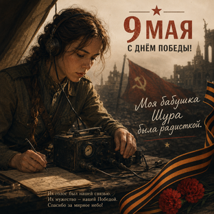 9 мая Моя бабушка Шура была радисткой.