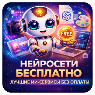 Нейросети бесплатно: лучшие ИИ-сервисы без оплаты.