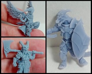 Превью смоляных миниатюр.