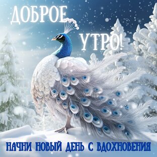 Зимние открытки "Доброе утро"