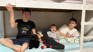 Мои дети и собака 