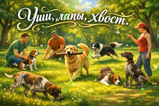 Уши, лапы, хвост.
