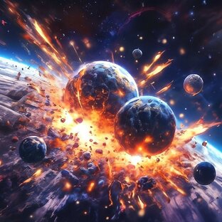 Гигантские столкновения.