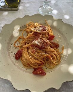 “For dinner”