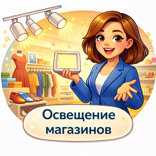 Освещение магазинов