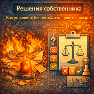 Решения собственника: как управлять бизнесом, а не тушить пожары