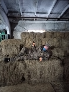 На льнозаводе!