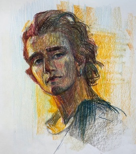 Рисуем цветными карандашами. 