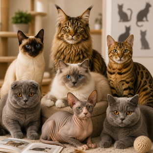 Кошки разных пород