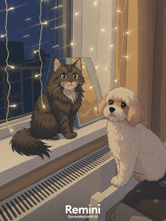 Боня и Ева🐶🐈‍⬛