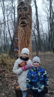 Приходили внуки.