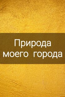 КРАСИВАЯ ПРИРОДА МОЕГО ГОРОДА!