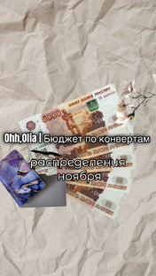 #НОЯБРЬ |Все распределения месяца | бюджет по конвертам