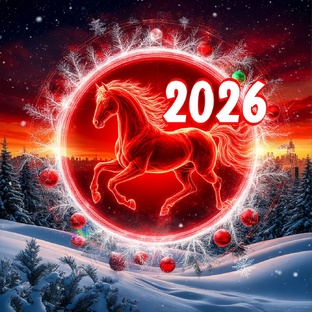 Восточный гороскоп на 2026 год огненной Лошади.