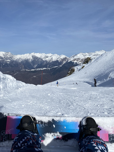 Красная Поляна зимой,  горы 