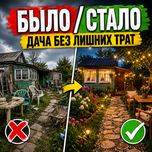 Было / стало: дача без лишних трат