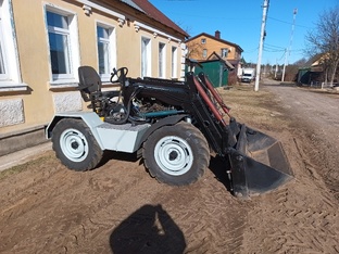 Самодельный минитрактор с кун (фронтальный погрузчик)