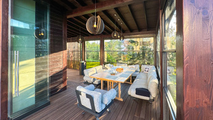 Интересные декоративные решения террас