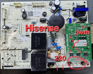 Обманка для холодильника Hisense 