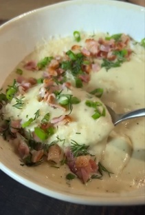 🔥 🍲 КАРТОФЕЛТНО-ЧЕСНОЧНЫЙ  КРЕМ-СУП 