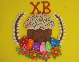 Аппликации из пластилина к Пасхе.