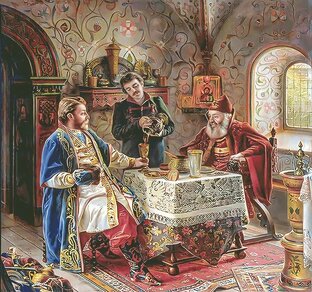 Многоцветная вышивка по картине «Милый гость издалека»