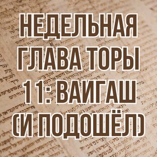 Недельная глава Торы 11: Ваигаш (И подошёл) (комментарии)
