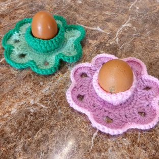 МК "Пасхальная подставка под яйцо"крючком 