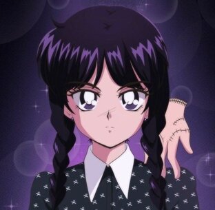 🤟 Wednesday Addams Anime