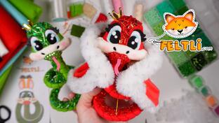 Ёлочные игрушки из фетра