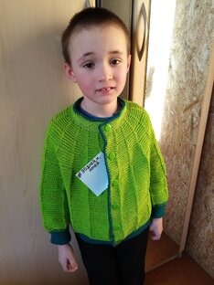 детский кардиган