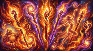 Жезлы, огонь, младшие арканы таро