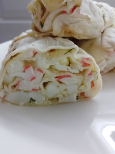 Блюда с крабовыми палочками