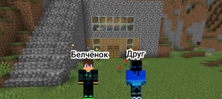 Выжывание с другом в майнкрафт 