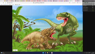 битвы динозавров